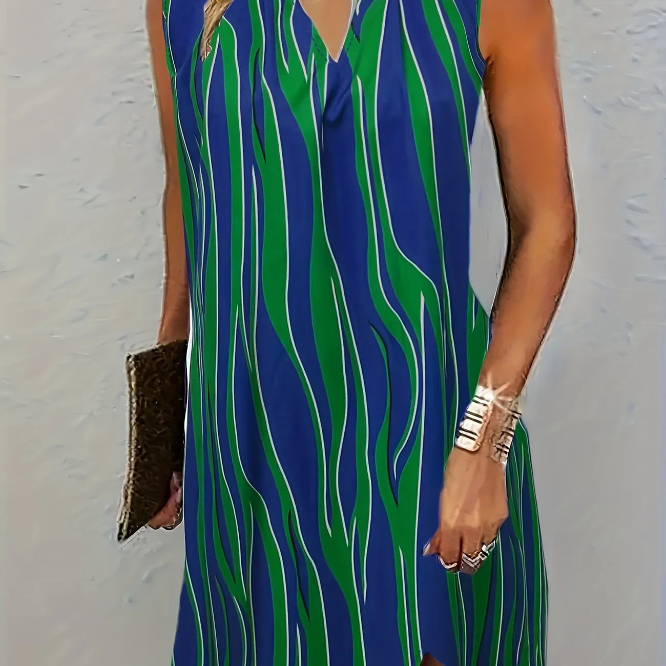 Gianne - Vestito Senza Maniche a Strisce Classiche