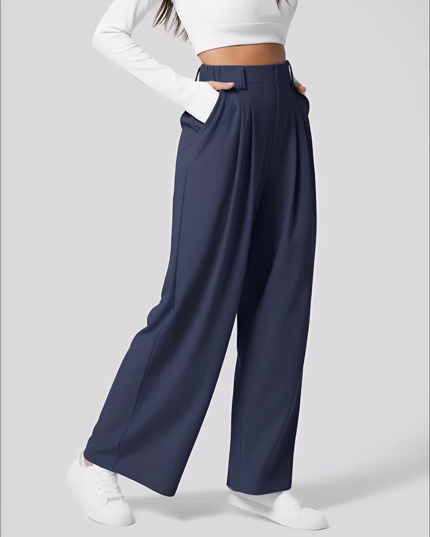 Montana - Pantaloni elasticizzati dritti per donne