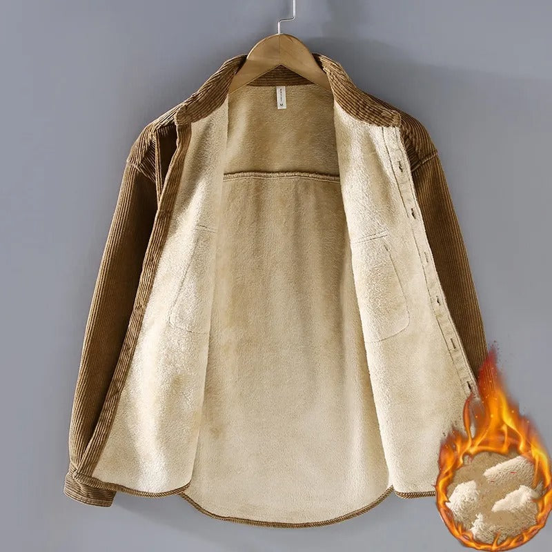 Callum – Camicia in Velluto a Coste Calda e Confortevole