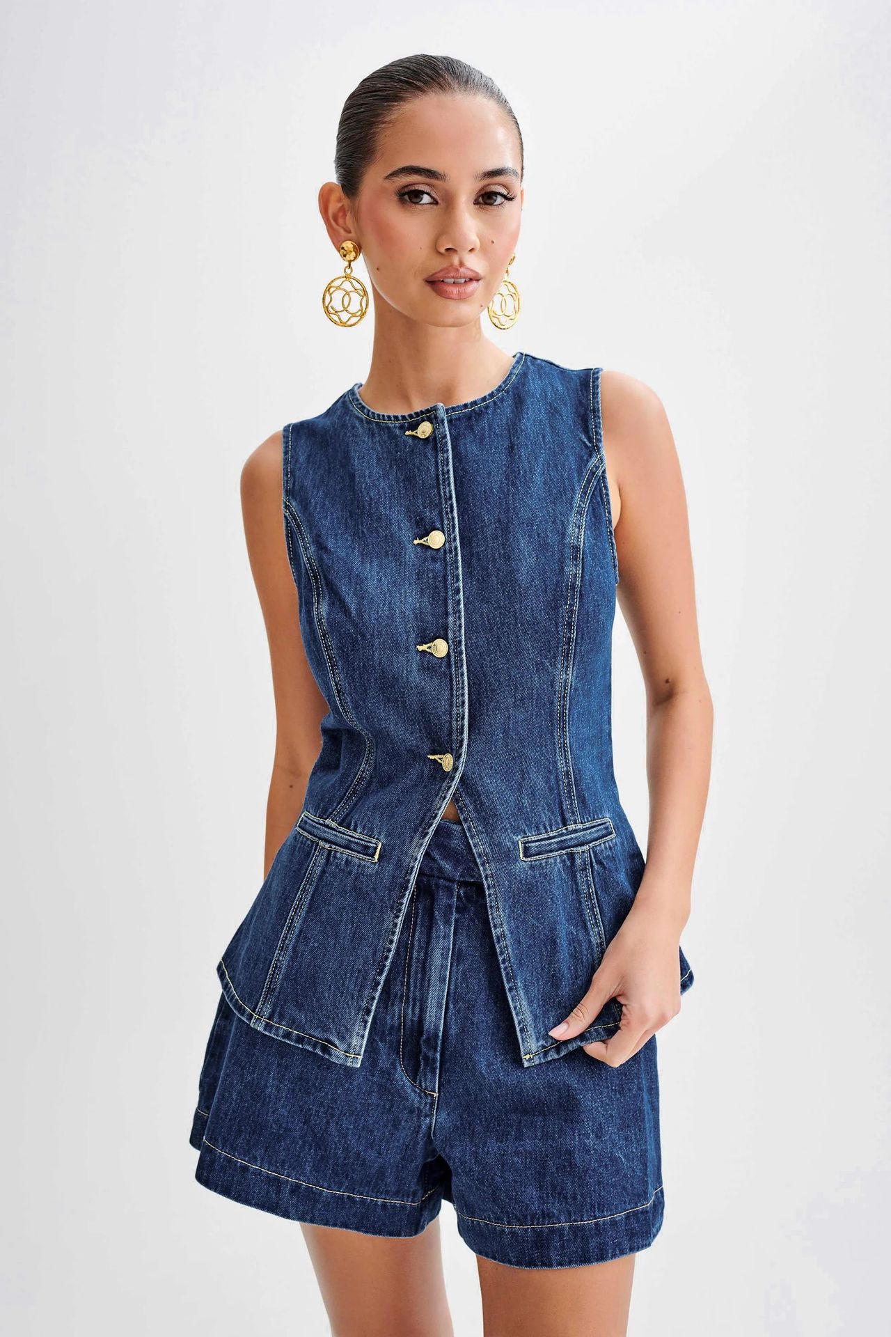 DenimDream - Completo Top Senza Maniche e Jeans