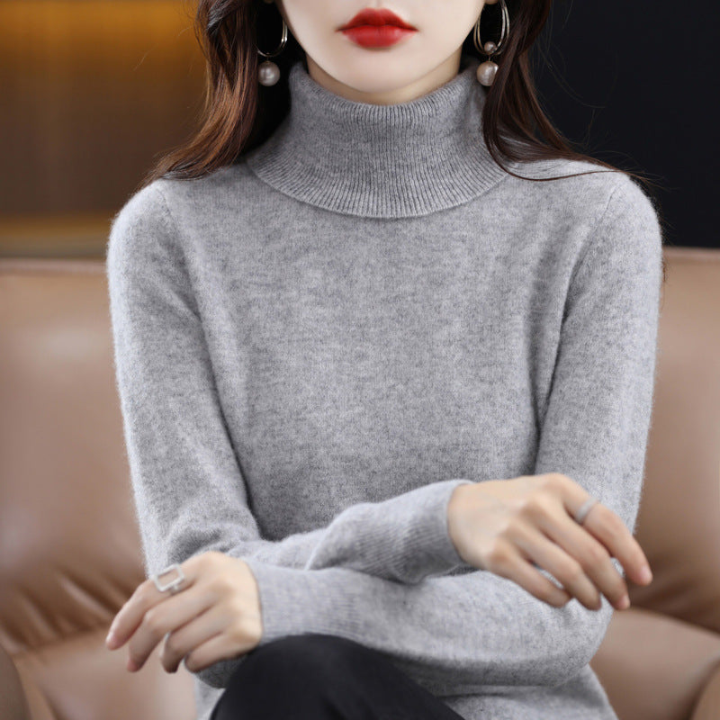 Veronica - Pullover a collo alto casual con colletto risvoltato per donne
