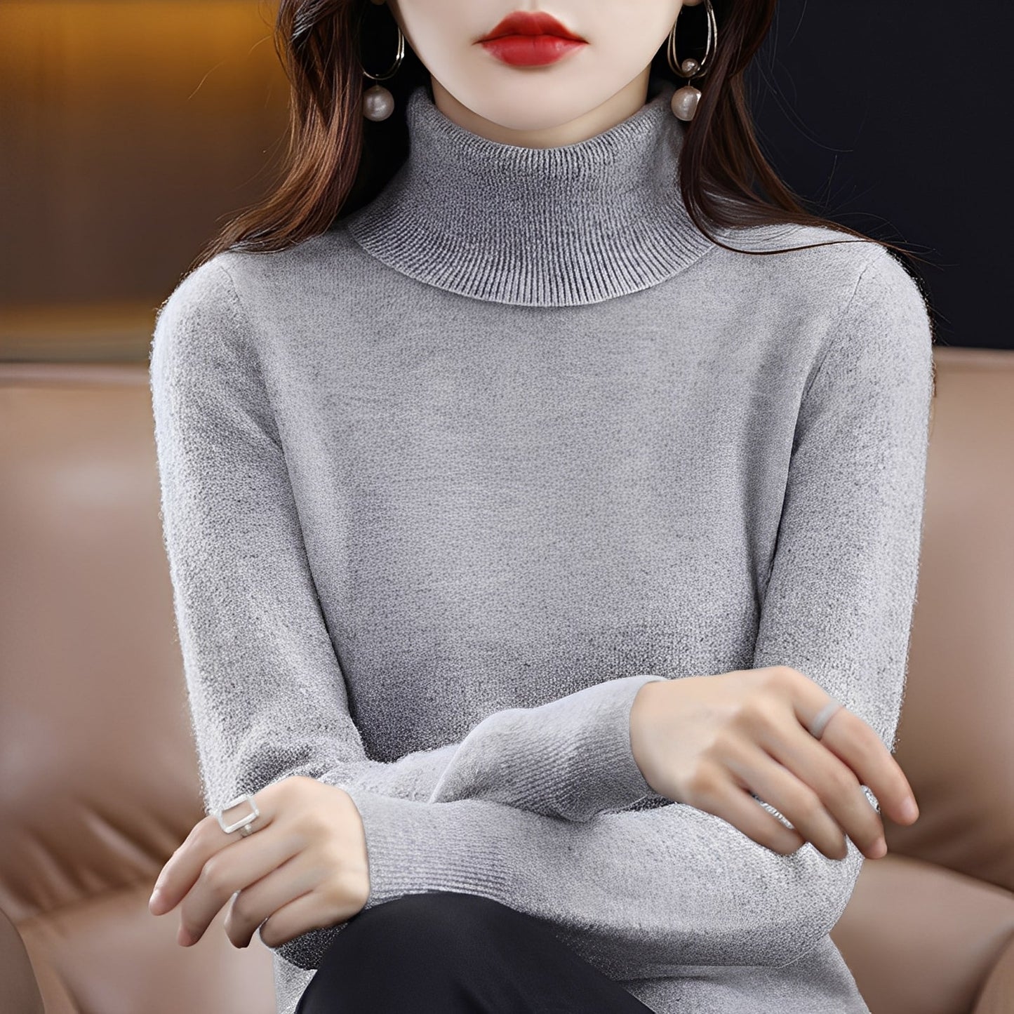 Jocelin - Maglione dolcevita leggero per donne