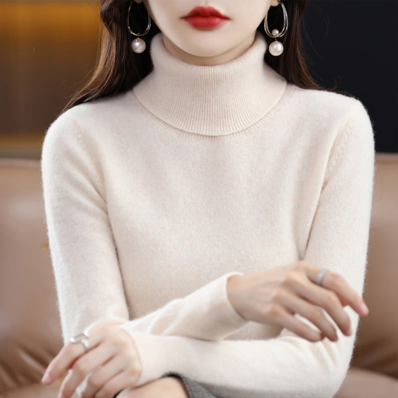 Veronica - Pullover a collo alto casual con colletto risvoltato per donne