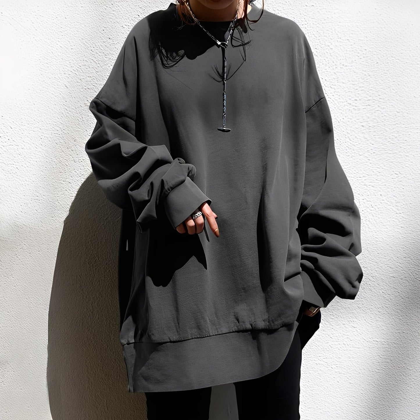 Jemima - Pullover morbido con spalle abbassate per donne