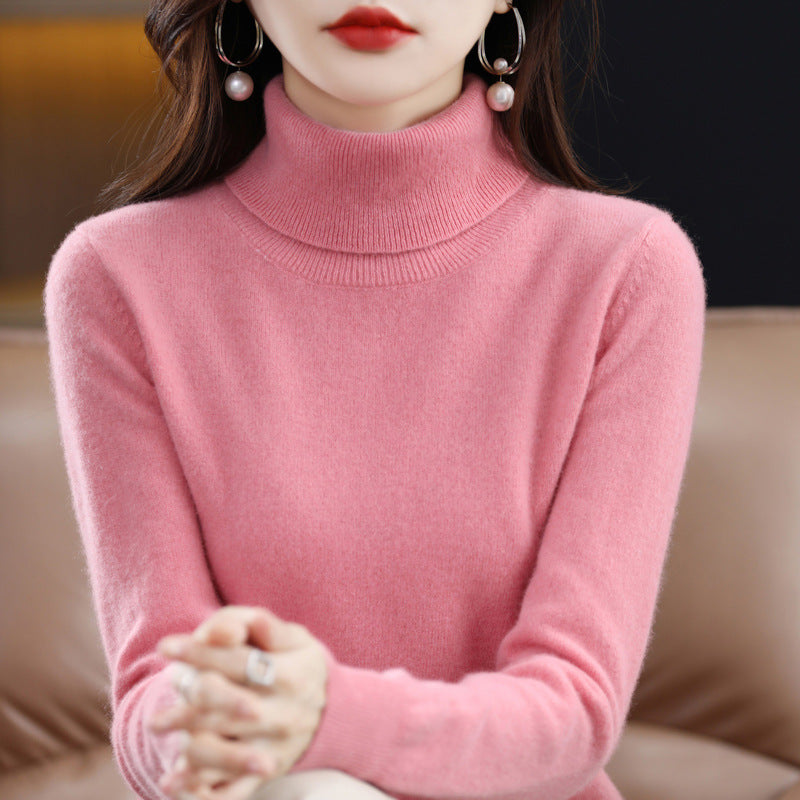 Veronica - Pullover a collo alto casual con colletto risvoltato per donne