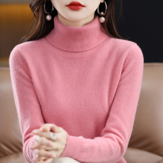 Veronica - Pullover a collo alto casual con colletto risvoltato per donne