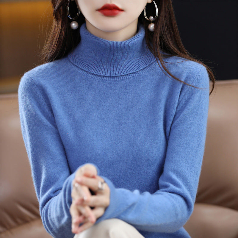 Veronica - Pullover a collo alto casual con colletto risvoltato per donne