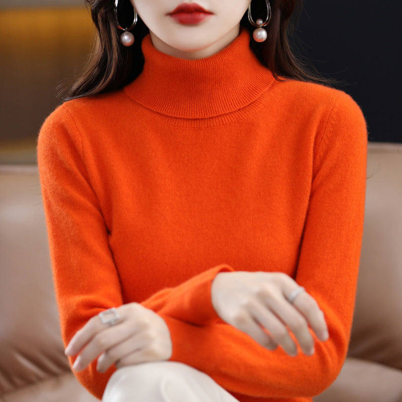 Veronica - Pullover a collo alto casual con colletto risvoltato per donne