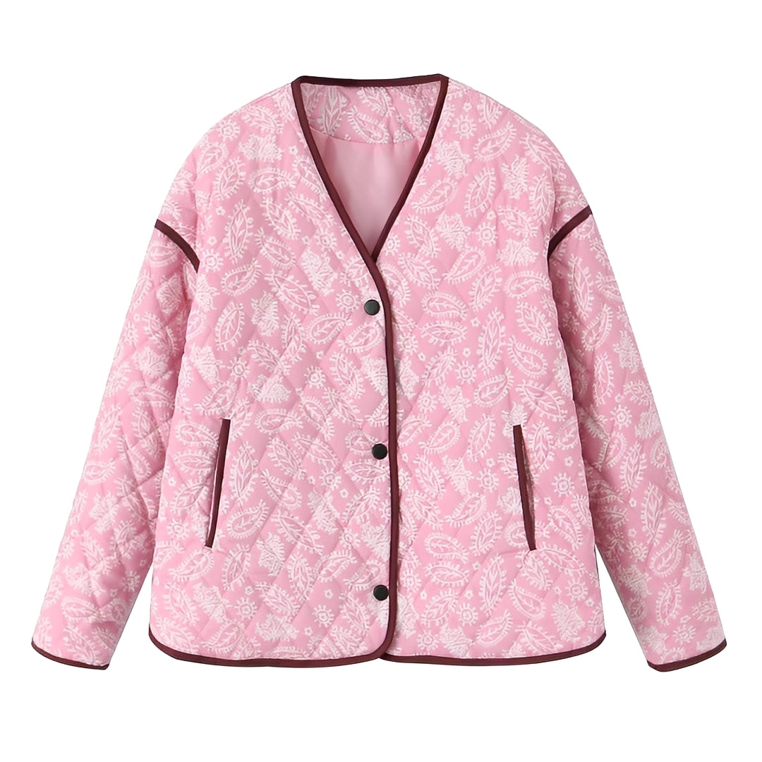 Katelyn - Giacca imbottita patchwork casual per donne