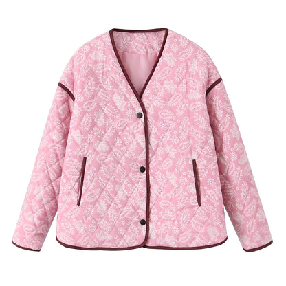 Katelyn - Giacca imbottita patchwork casual per donne