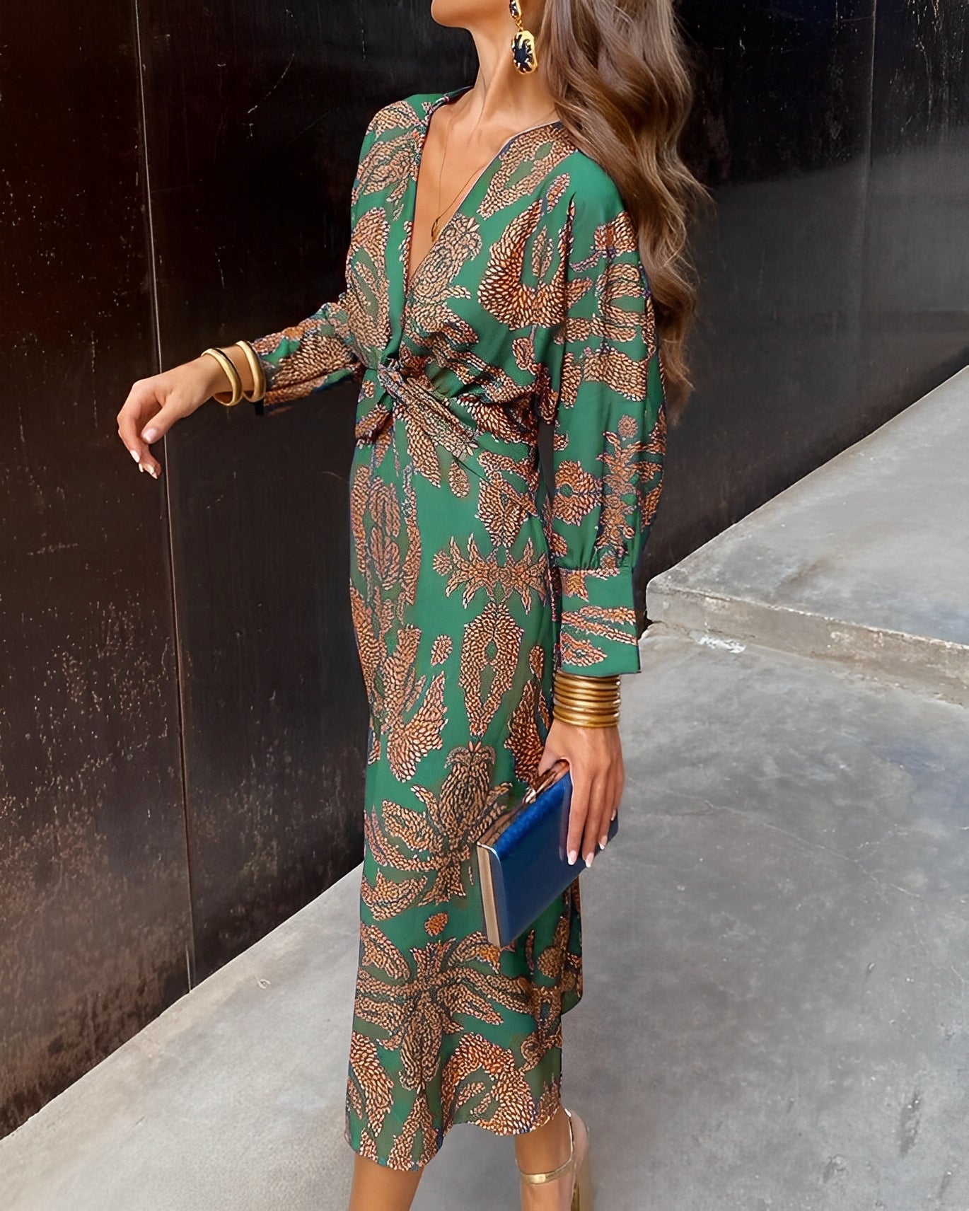Thelma - Abito estivo elegante con scollo a V per donne