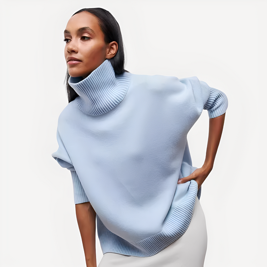 Margery - Pullover caldo con collo alto per donne