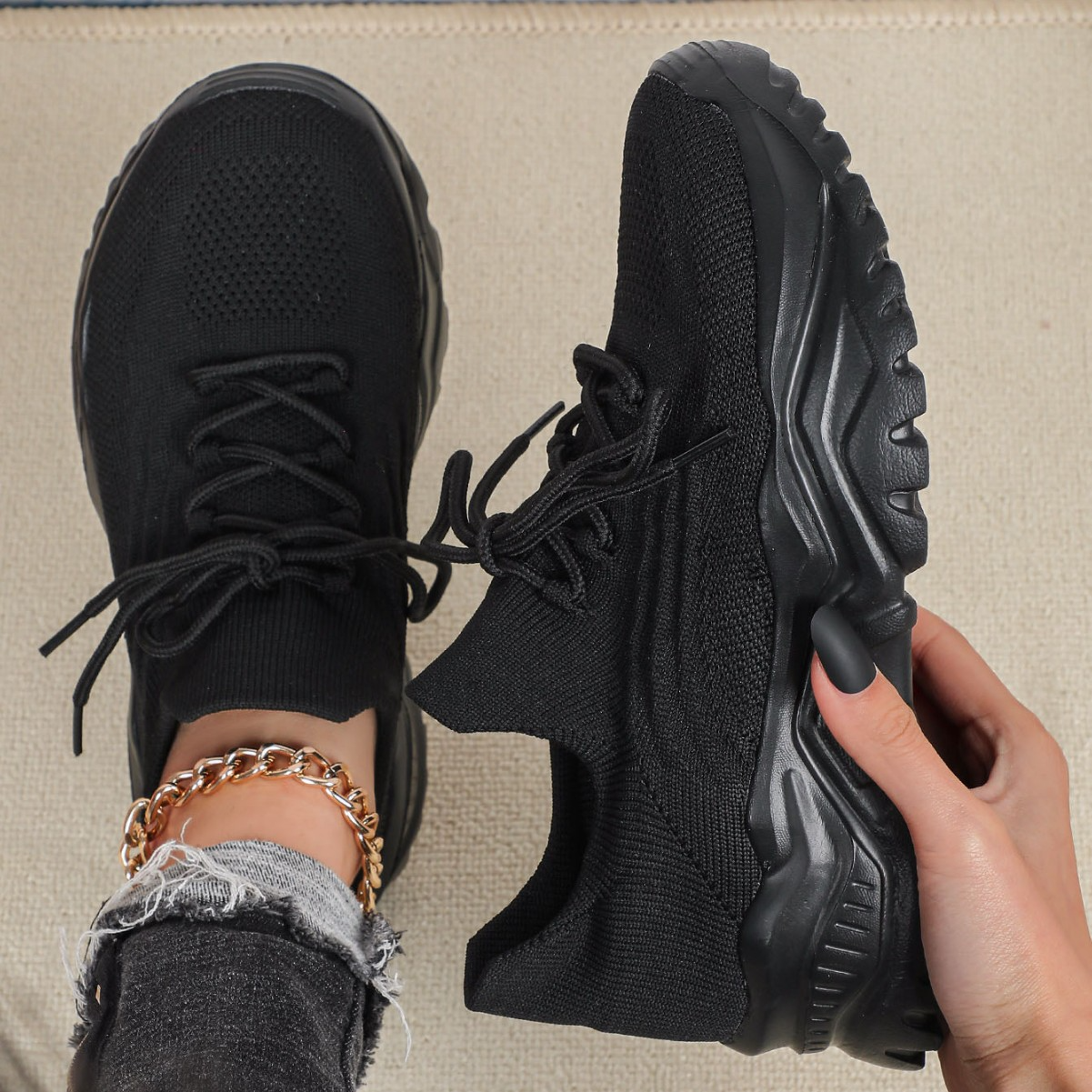 Nikole - Scarpa sportiva ortopedica con lacci per donne