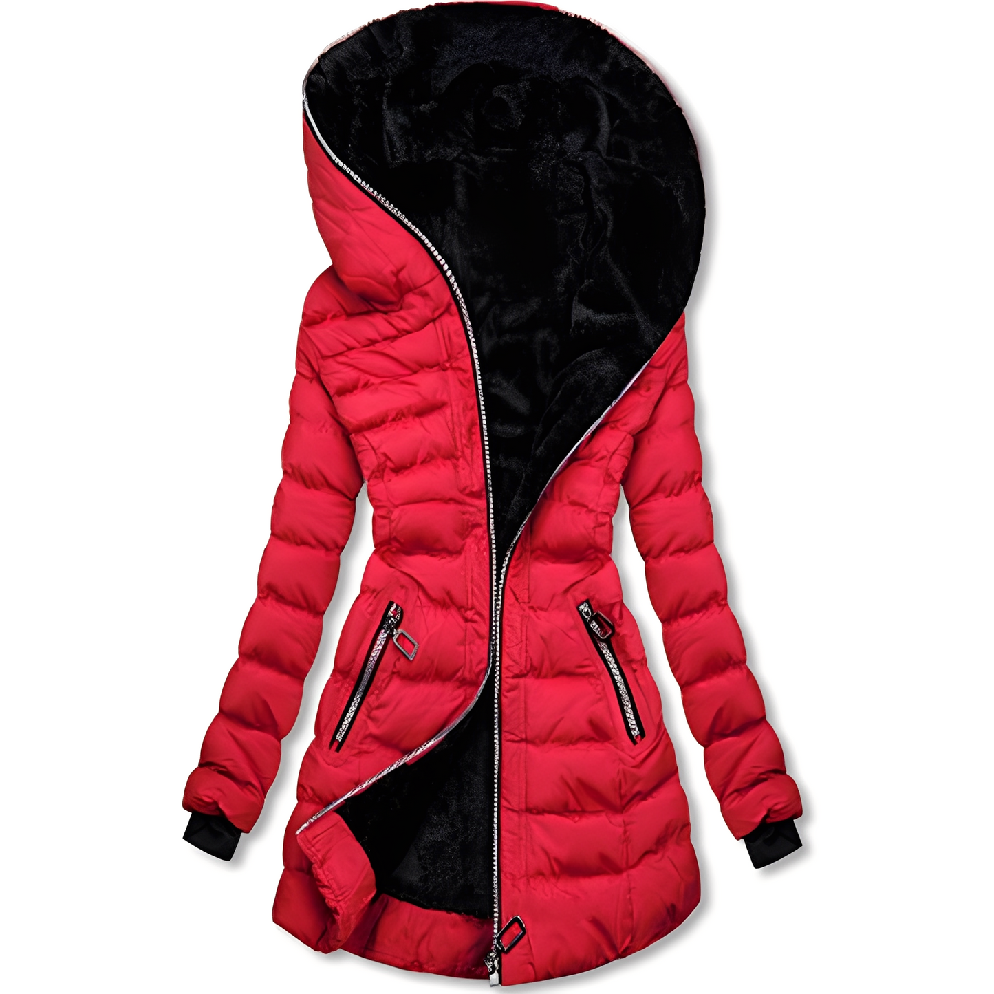 Helena - Cappotto caldo con cappuccio per donne