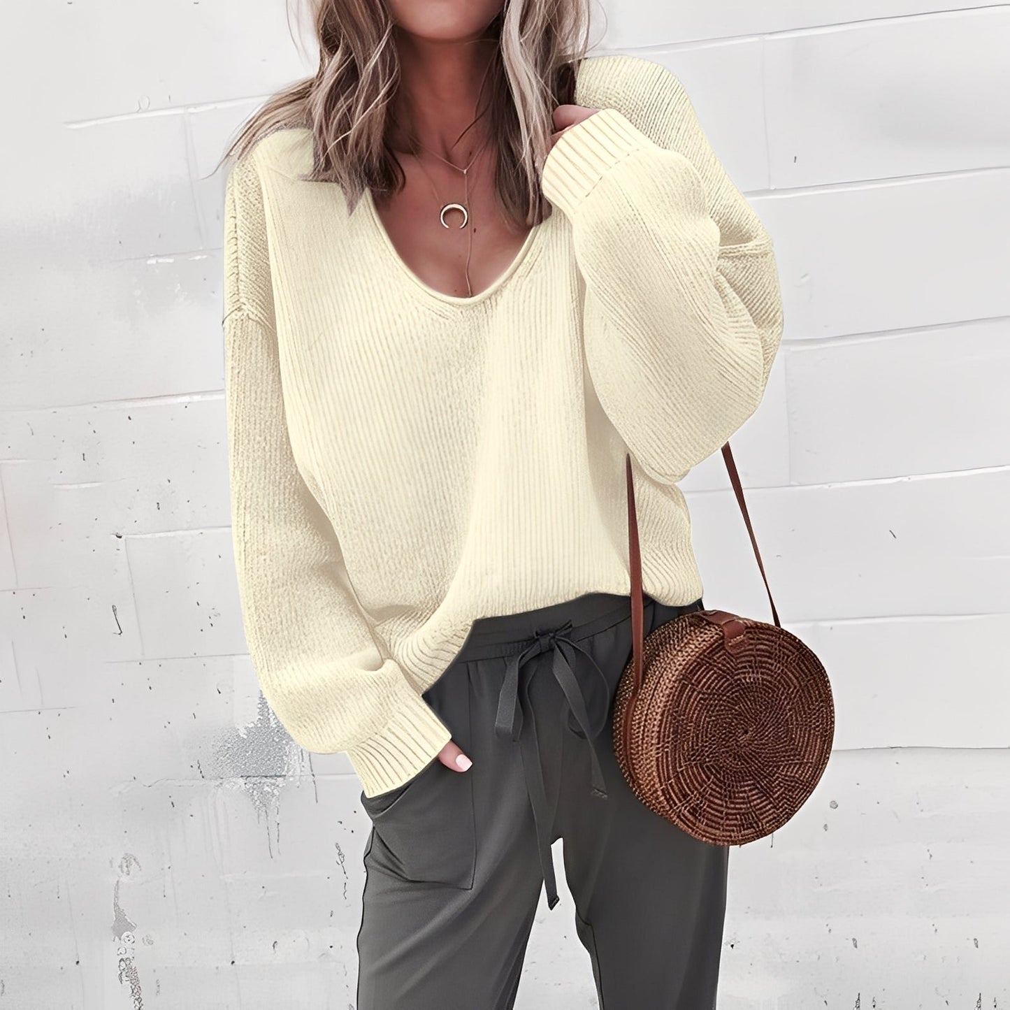 Kaylen - Maglione ampio e casual per donne