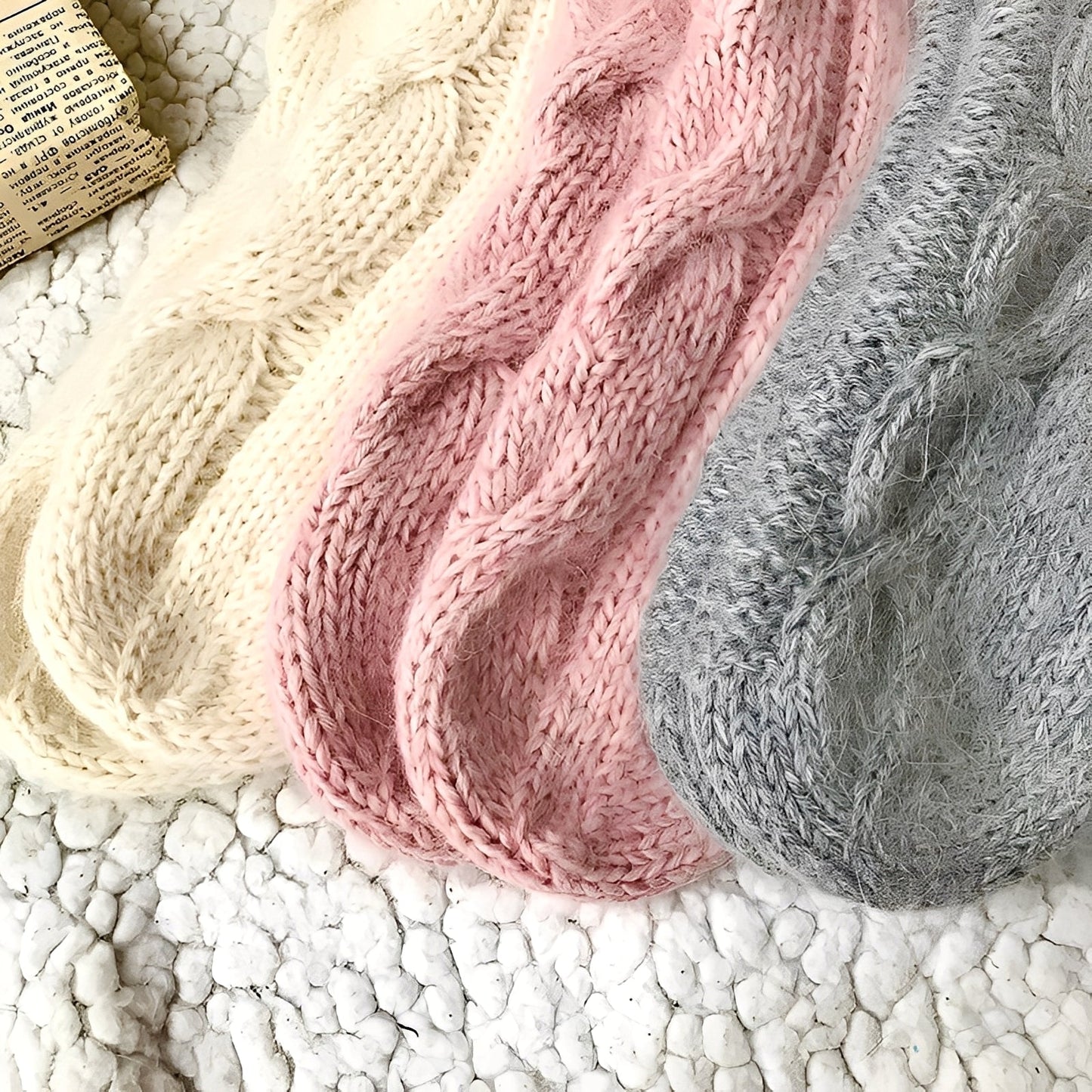 Dorothy - Calze calde di lana a maglia per donne