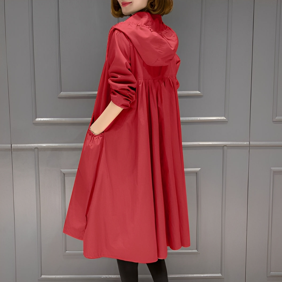 Margarette - Stile impermabile con cappuccio per donne
