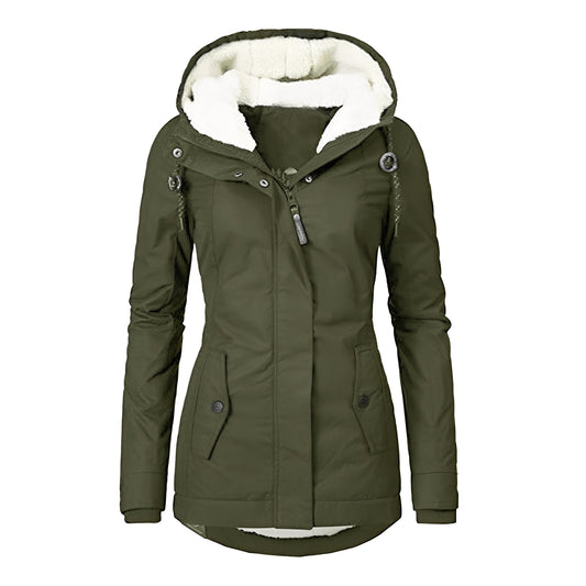 Earleen - Giacca calda in pile Sherpa da donna