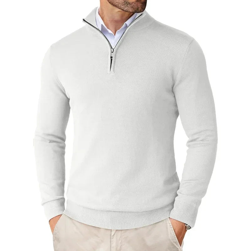 Bowen - Maglione Moderno con Zip per Uomo