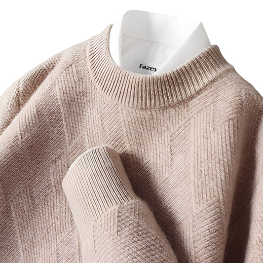 Winfred - Morbido maglione elegante in cashmere per uomo