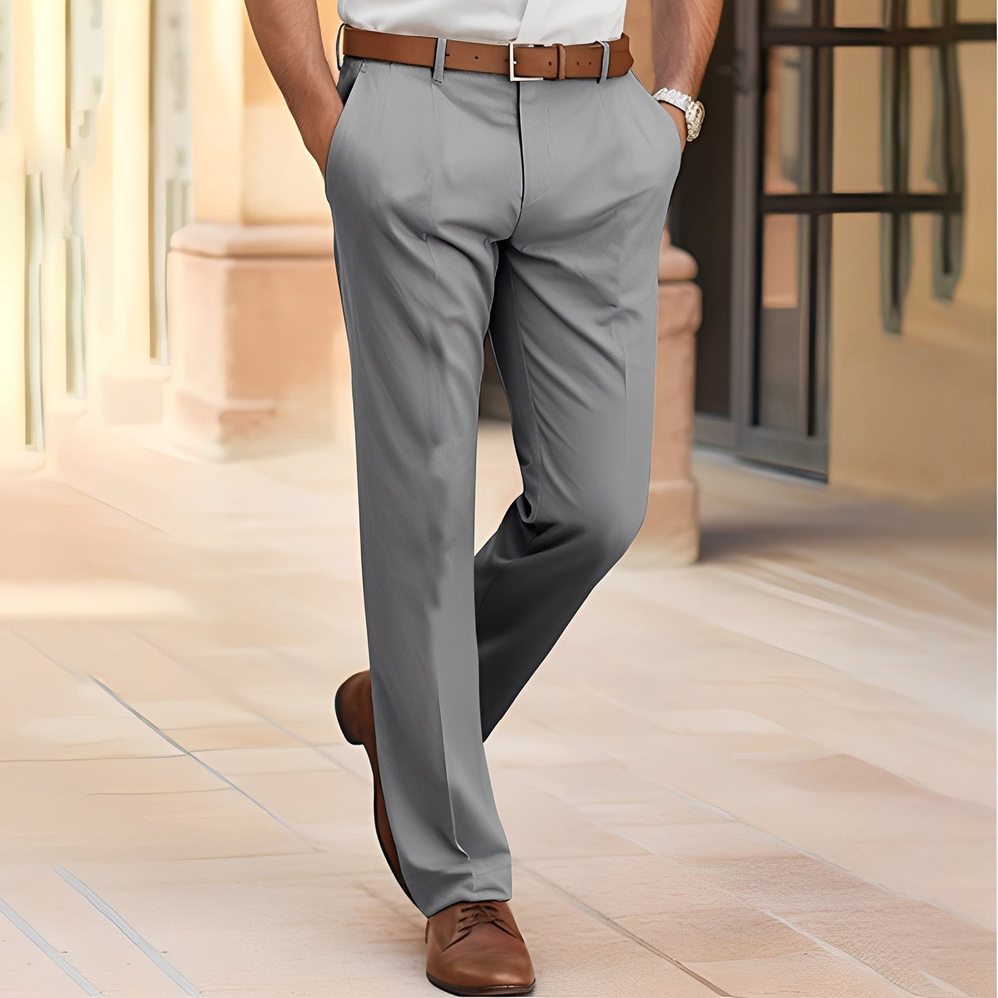 Clayton - Pantaloni eleganti da uomo per lavoro