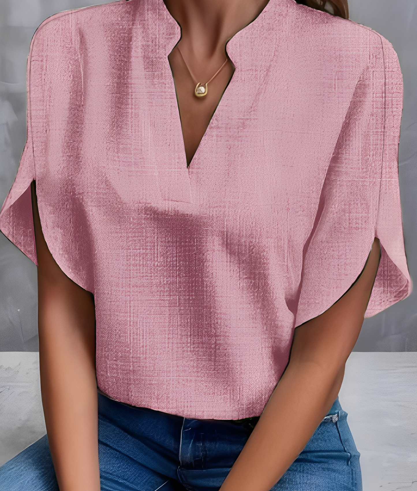 Chantelle - Blusa semplice con collo a V per donne