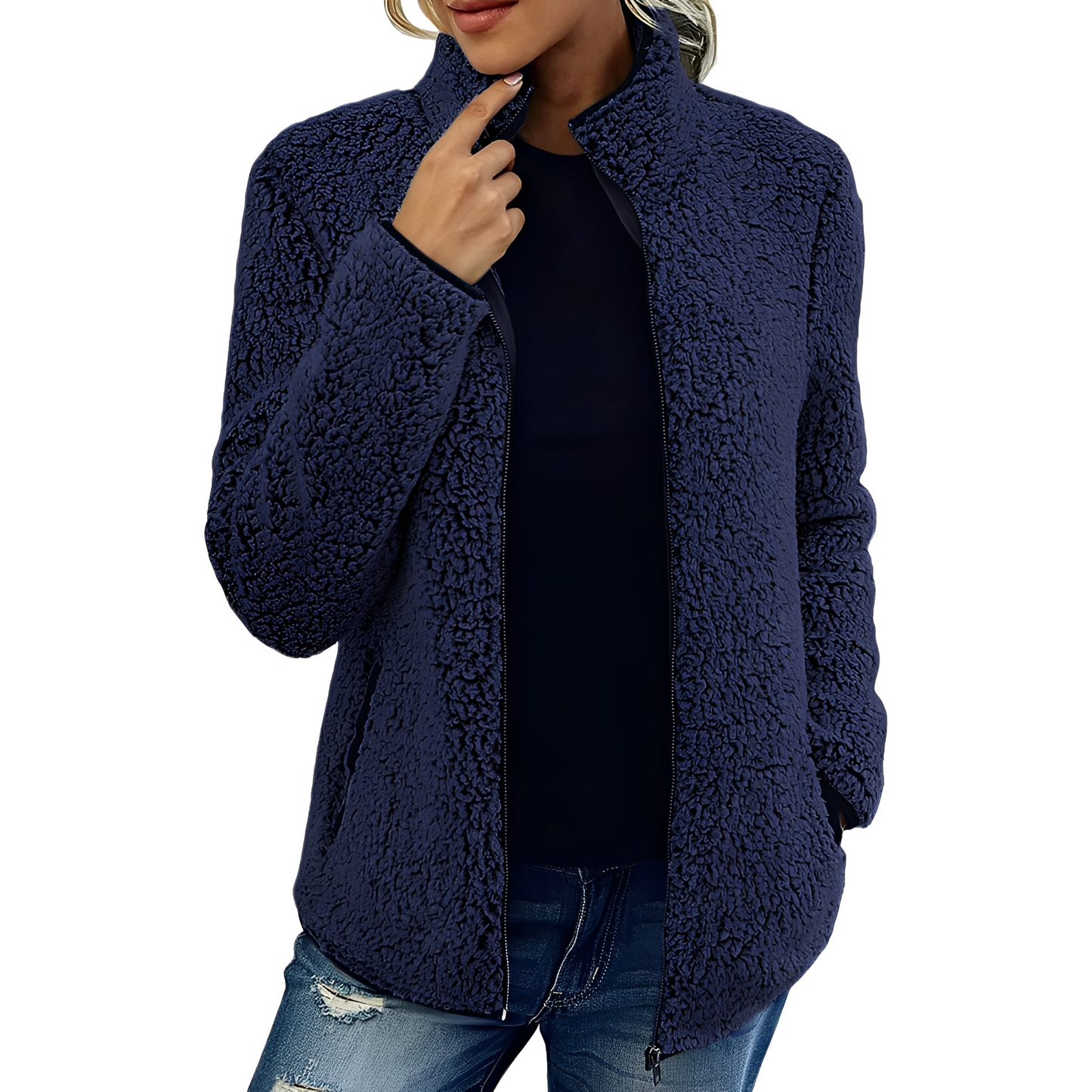 Alethea - Elegante Giacca Felpata di Velluto per Donna