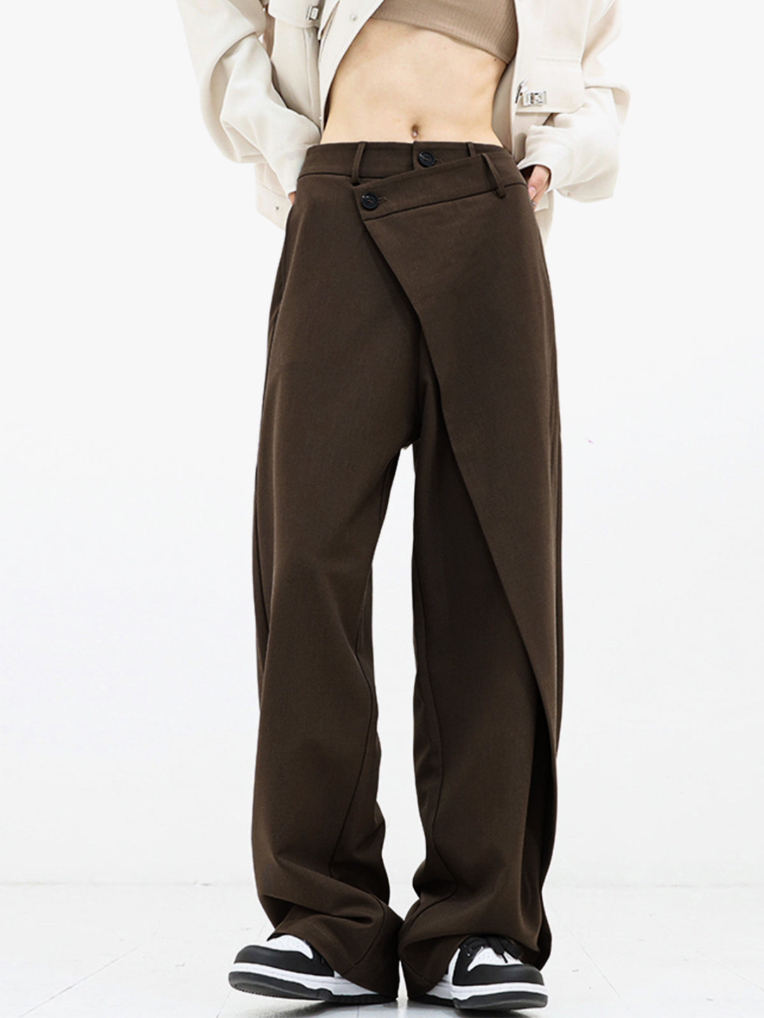 Luciana – Pantaloni a Gamba Larga Eleganti