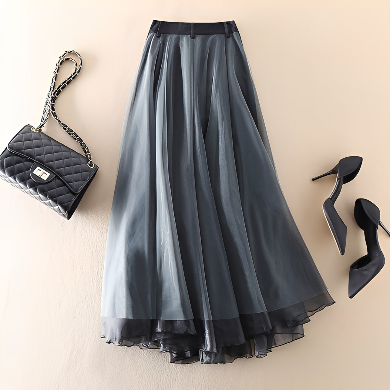 Emmeline - Gonna moderna di tulle patchwork per donne