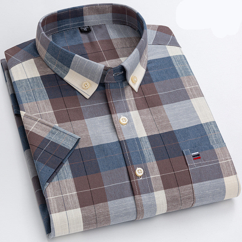 Desmond - Camicia leggera e informale con tasca sul petto per uomo