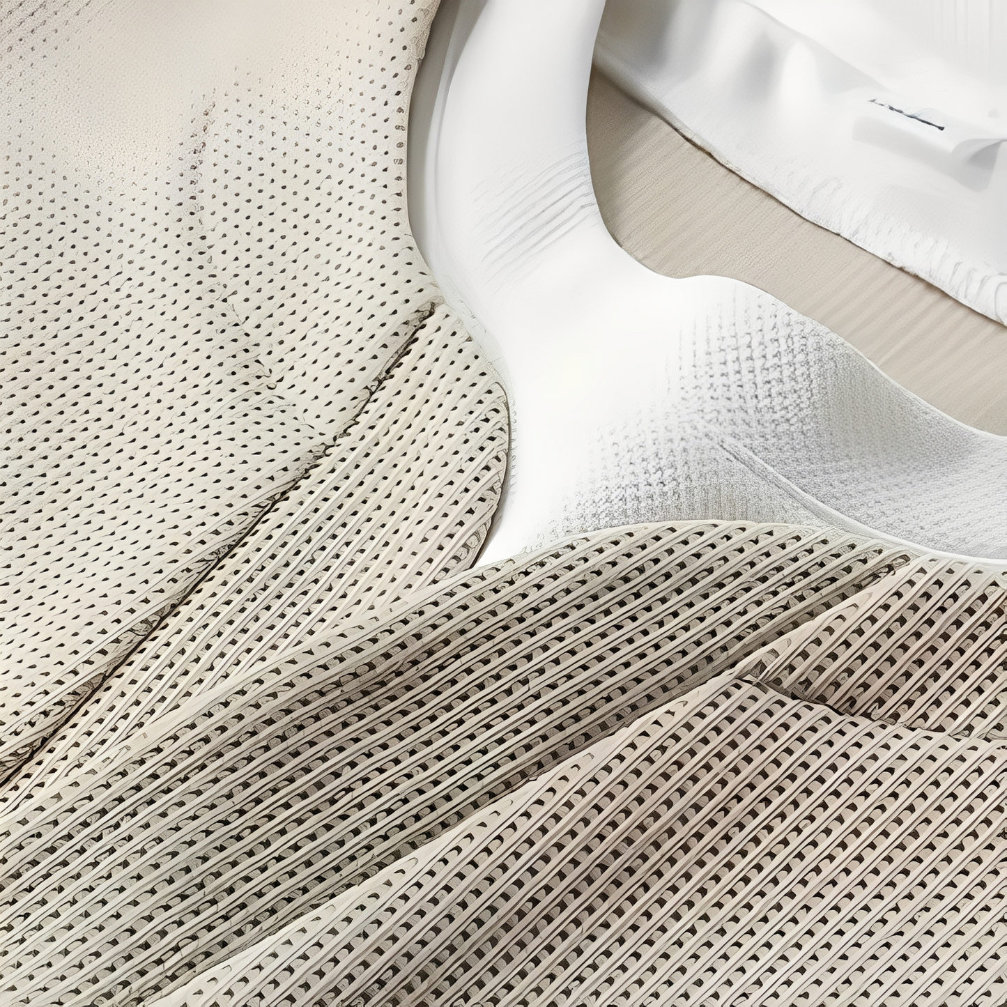 Dayton - Maglione elegante e moderno a trama a nido d'ape per uomo