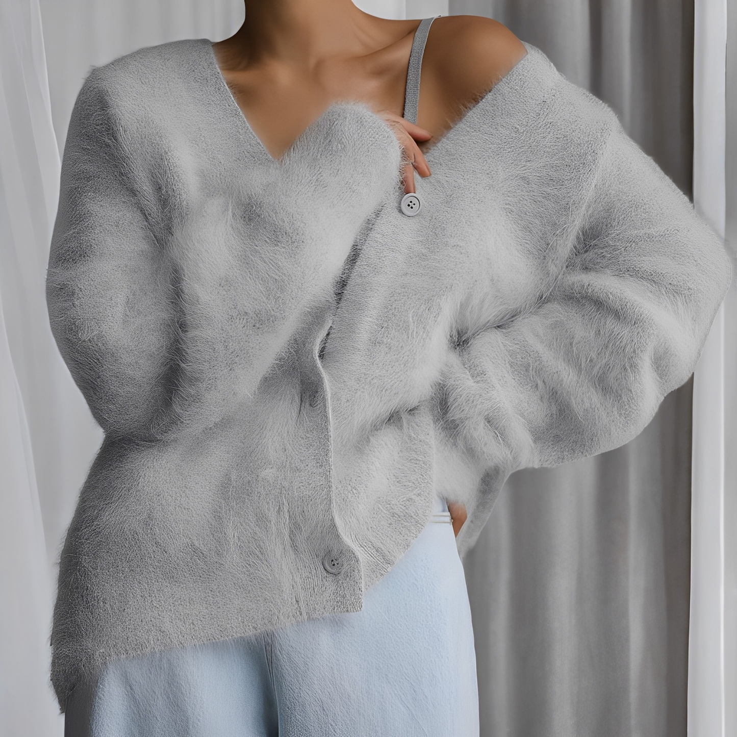 Emberly - Maglione da donna in cashmere confortevole e casual