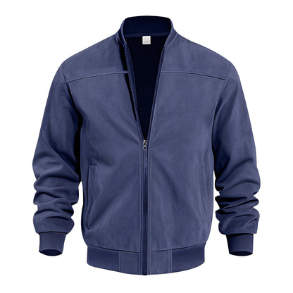 Easton - Classica, giacca in pelle scamosciata elegante per uomini