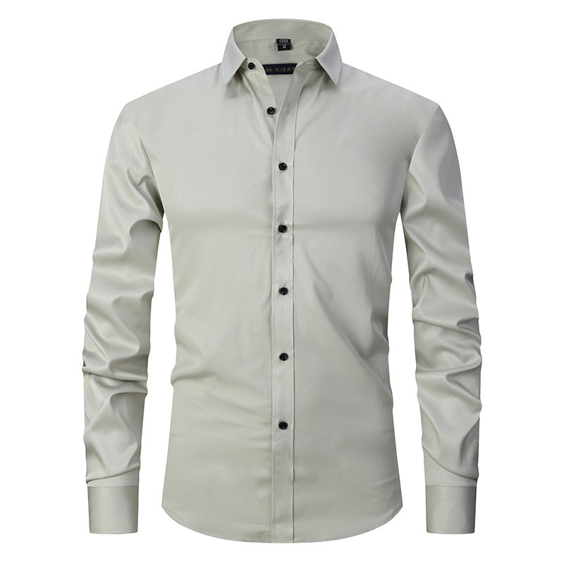 Ronan - Camicia formale semplice a maniche lunghe per uomo