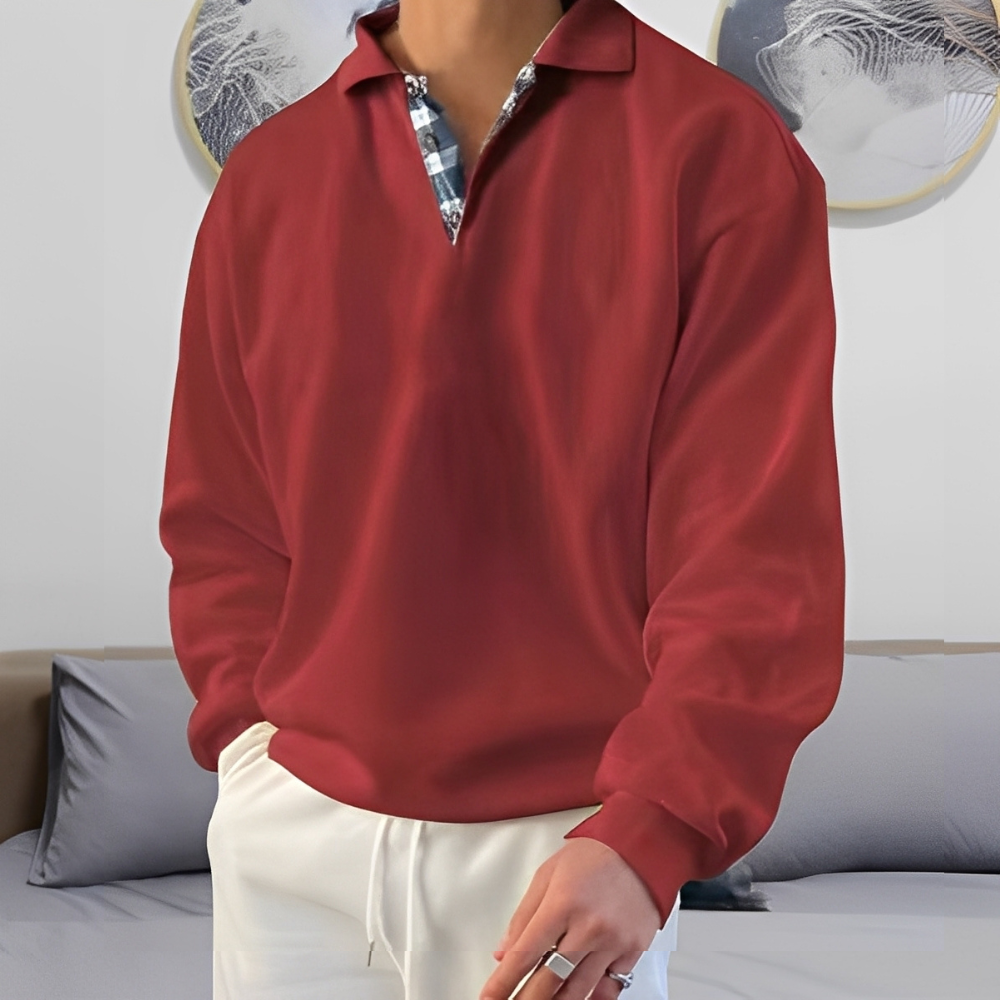 Colsen - Maglione Moderno con Zip per Uomo