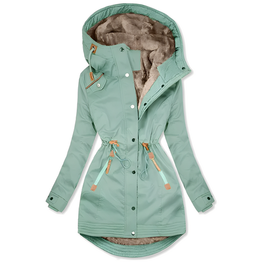 Lavena - Chic, giacca parka resistente all'acqua per donne