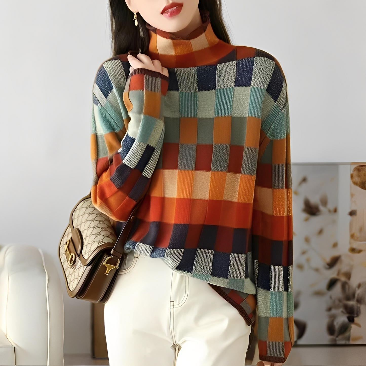 Jacklyn - Maglione semplice e colorato in cashmere per donne