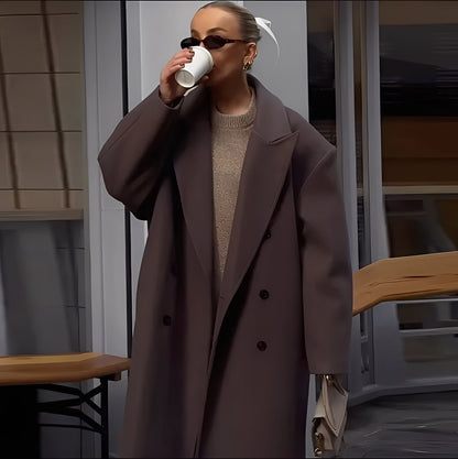 Veronica - Elegante cappotto lungo e ampio per donne