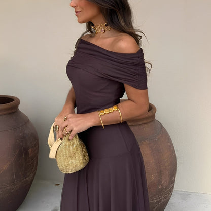 Eunice - Abito lungo in rete elegante per donne