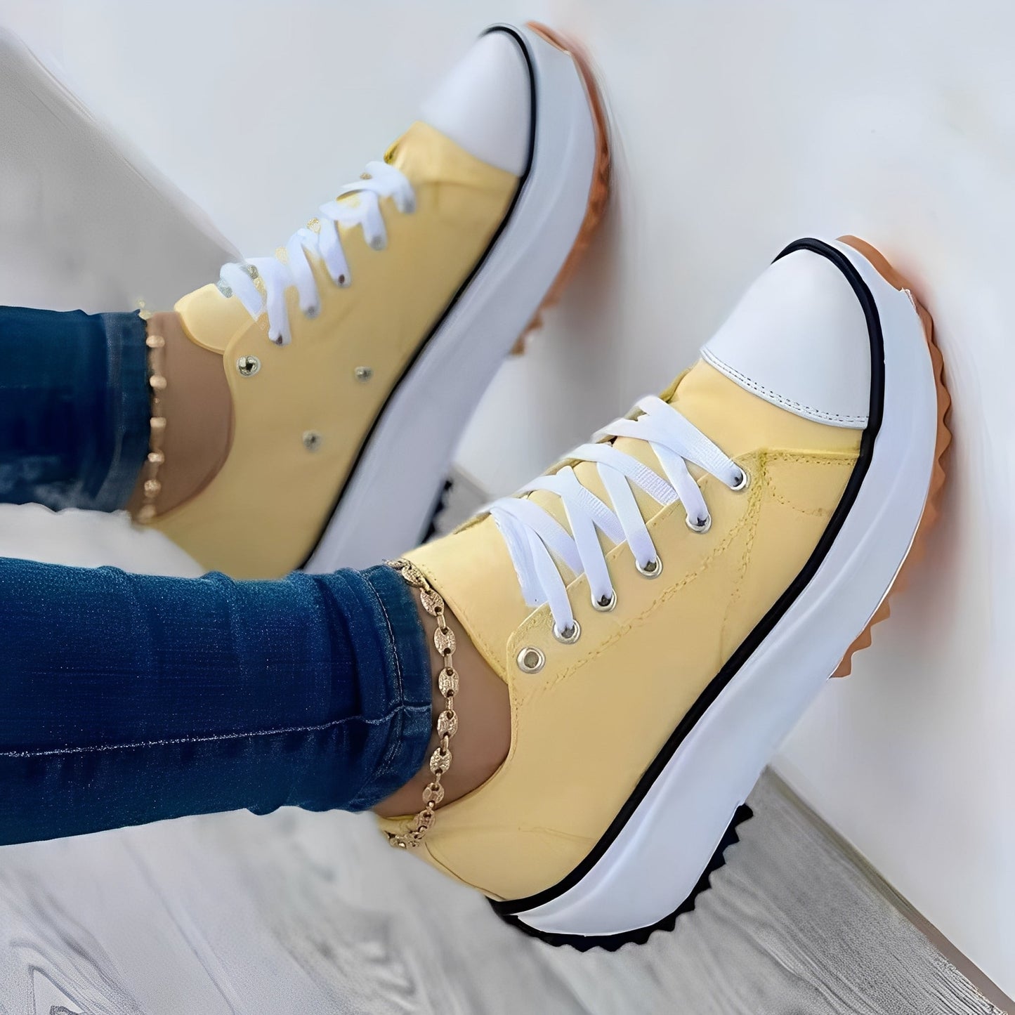 Mellony - Scarpe da donna con suole alte