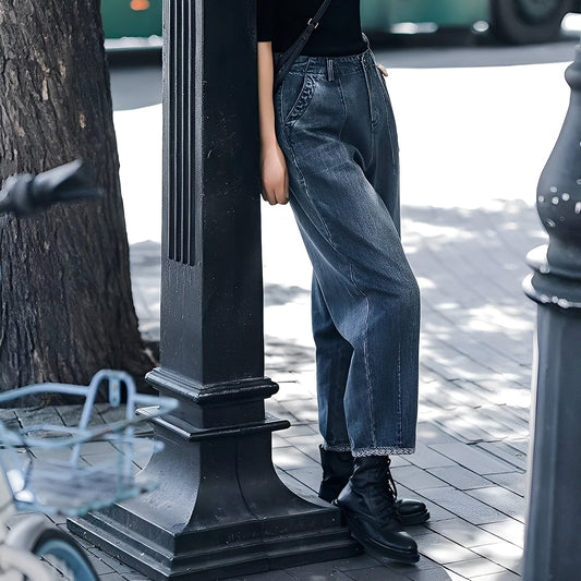 Shirlee - Jeans eleganti a vita alta per donne