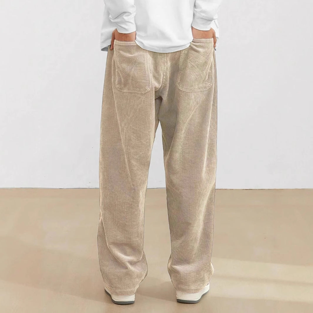 Kenrick - Pantaloni uomo a coste dritte