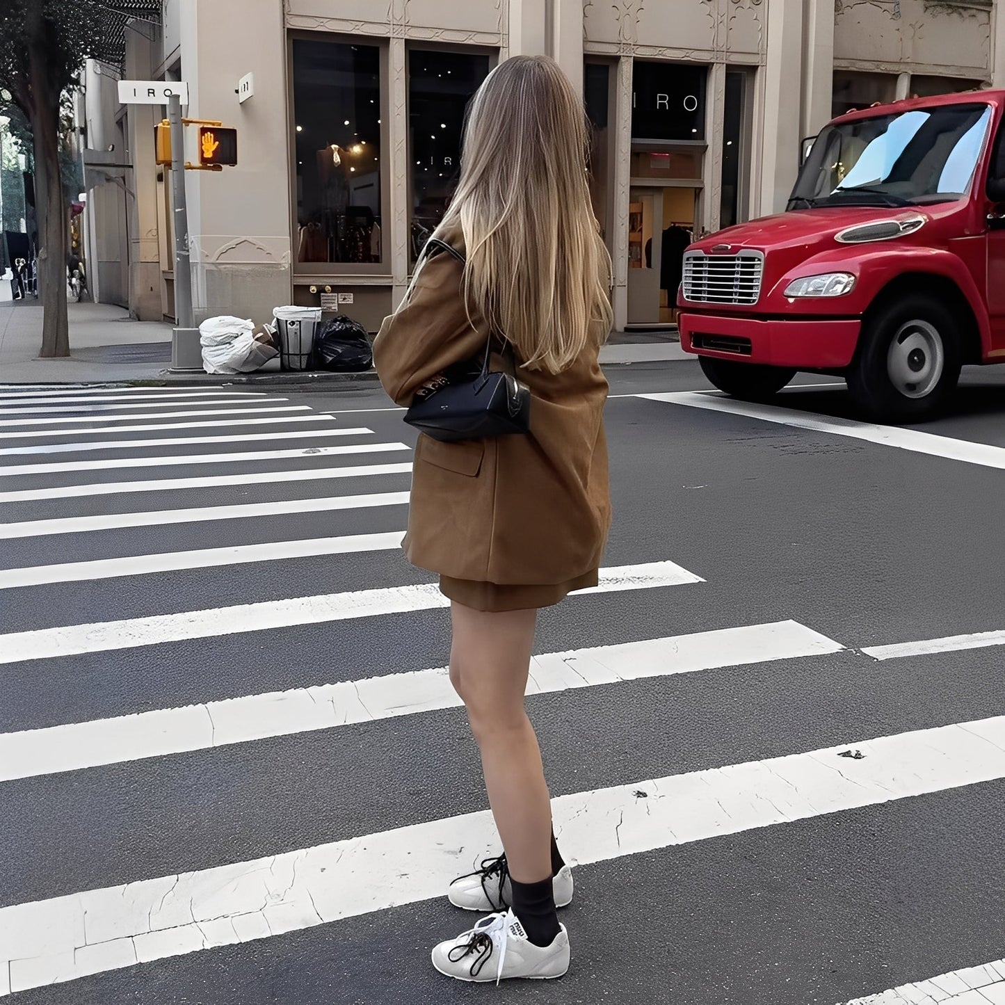 Ashlea - Blazer elegante con revers e gonna per donne