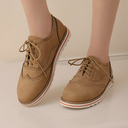 Gemma - Scarpe Derby casual in pelle scamosciata per donne