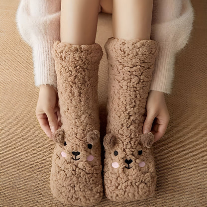 Caelie - Calze in pile spesse dal design chic e delicato per donne