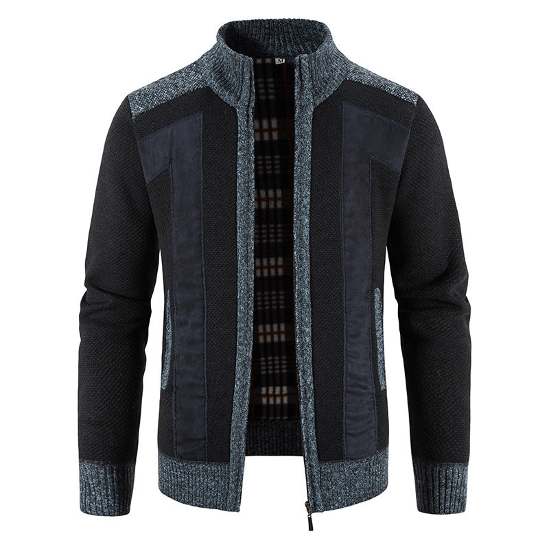 Domenic - Giacca casual con zip per uomini in pelliccia