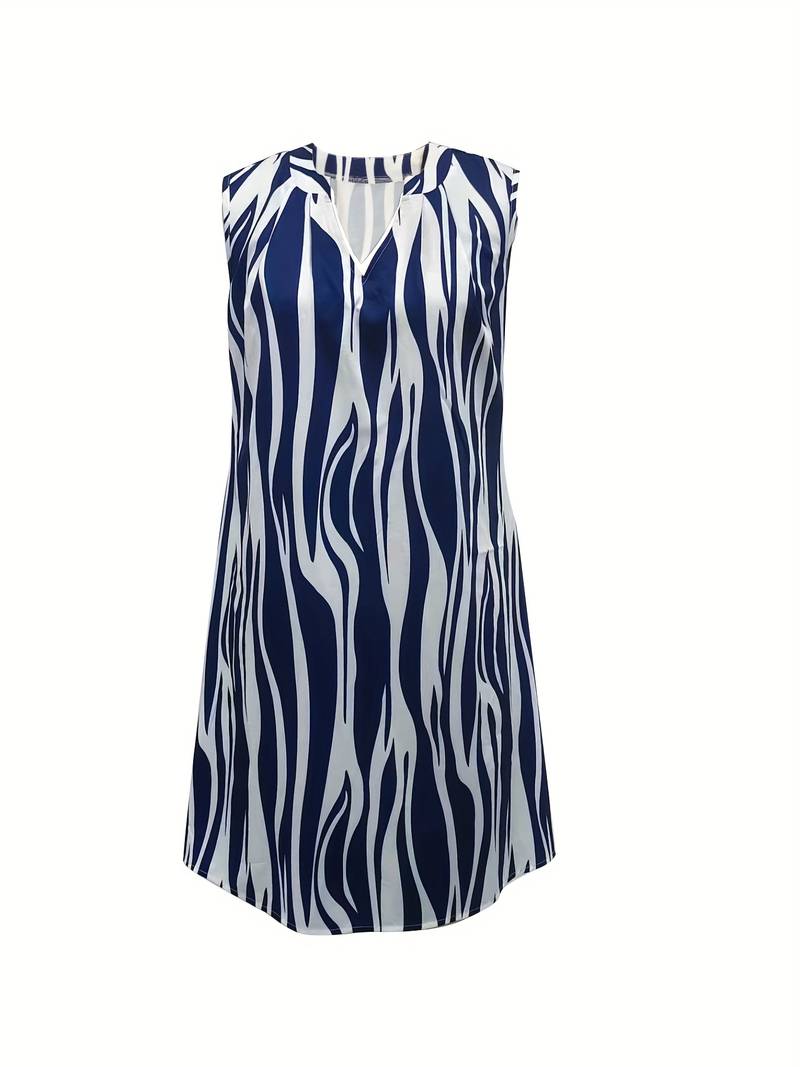 Gianne - Vestito Senza Maniche a Strisce Classiche