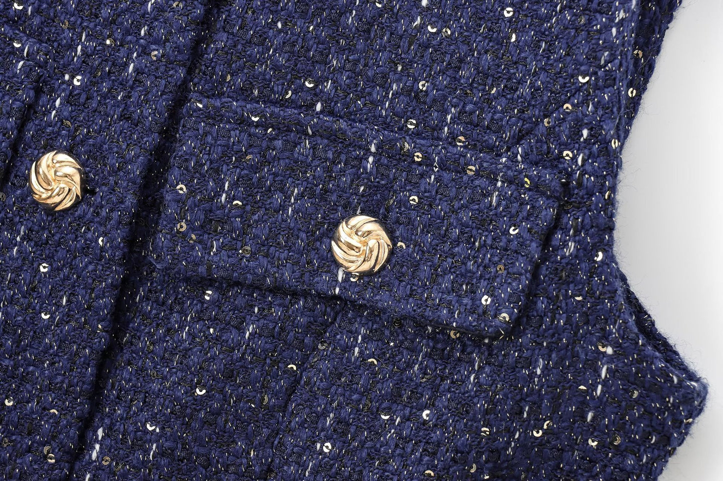 Daphne - Gilet Slim-Fit con Cintura Decorata di Perline