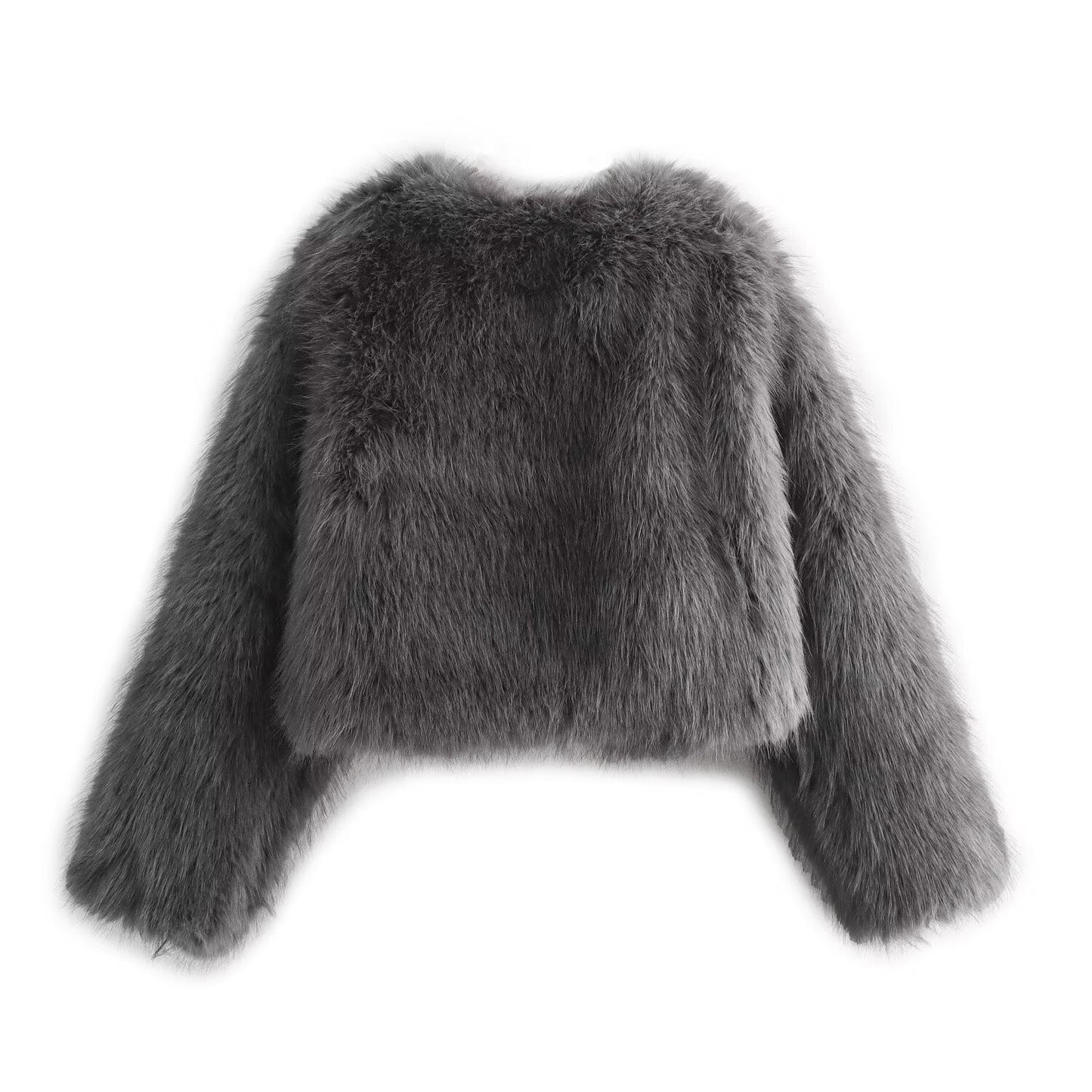 EmberCozy - Cappotto Invernale In Pelle Con Finiture In Pelliccia