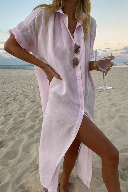 Gracey - Abito Camicia in Stile Spiaggia